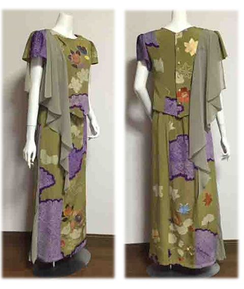 昭和初期の着物をリメイク